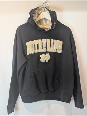 Stadium Athletics Notre Dame Fighting Irish Navy Hoodie with pocket‎